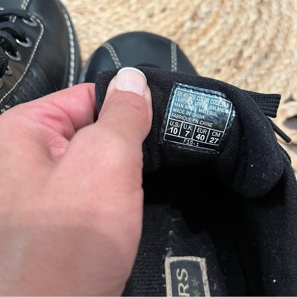 Skechers Black Sneakers with Chunky Sole and Leather Upper women’s 10 - Picture 6 of 6